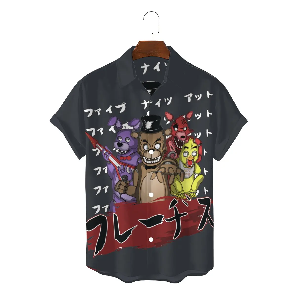 

FNAF Game Men's Shirts Anime Fashion 3D Shirt Graphic Sweatshirts Hipster