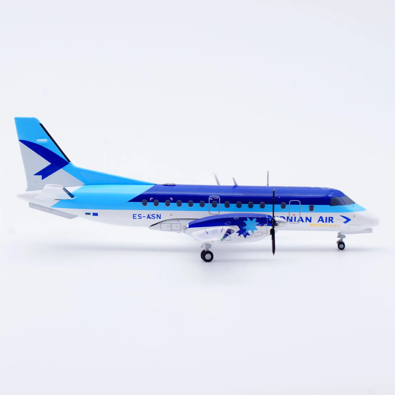 Коллекционная модель самолета из сплава XX20838 JC Wings 1:200 Estonian Air Saab 340, литая под давлением, с подставкой (ES-ASN) (art.: 3920da66351bf) - 3920da66351bf