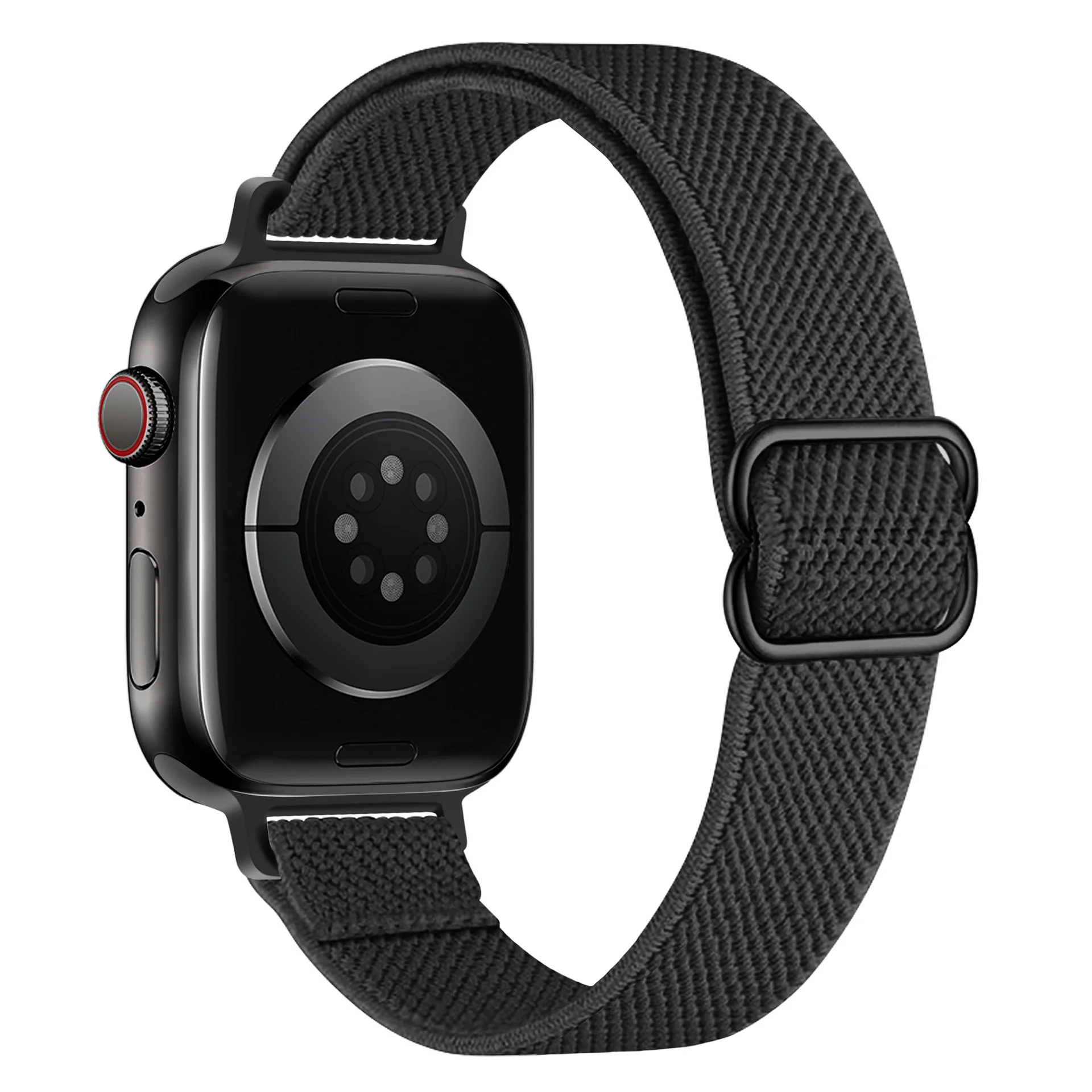 Elastic Nylon Strap for Apple Watch SE 40mm Wristband Bracelet for Iwatch Series 8 7 6 5 3 45 44 41 42 38mm Adjustable Strap