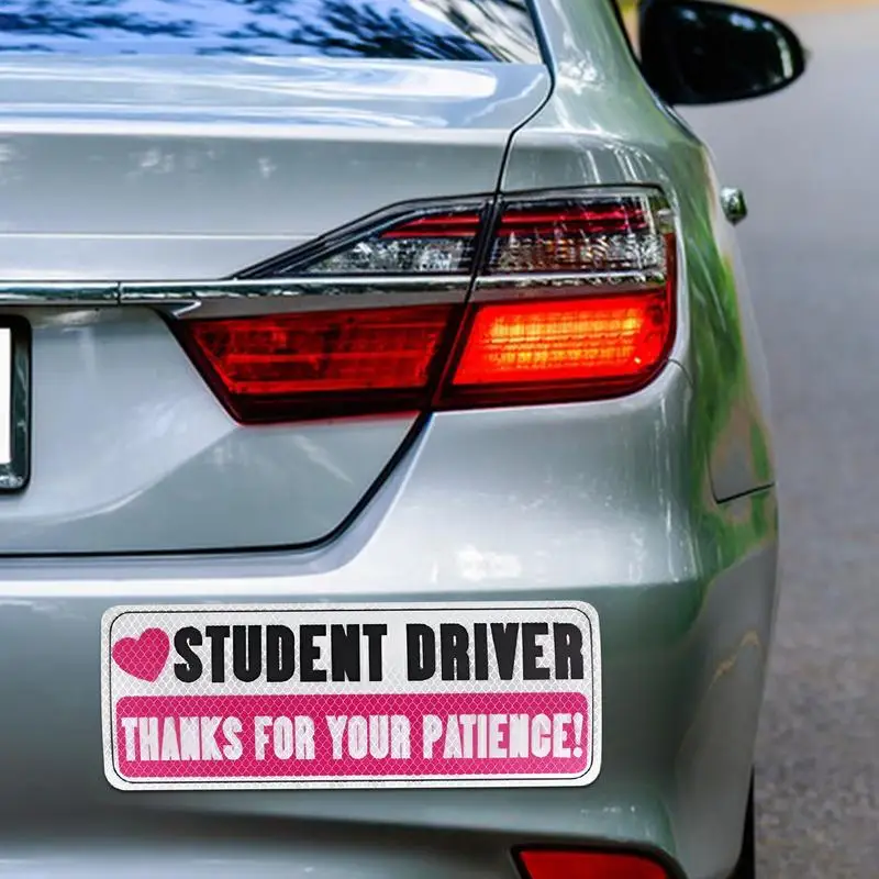 Новый студенческий магнит водителя для автомобиля светоотражающая наклейка