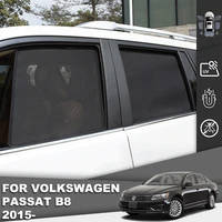 for volkswagen vw passat b8 sedan 2014 2022 magnetic car sunshade front rear windshield mesh frame curtain side window sun shade
