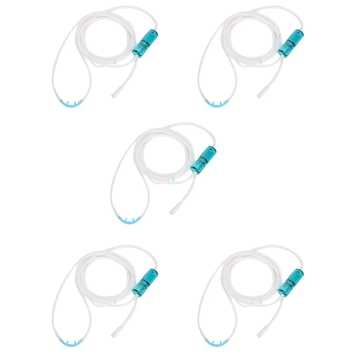 

5X Oxygen Tube, Made of Elastic Material, Nasal Oxygen Cannula,Not Easy to Deform and Crack, Easy to Use and Clean