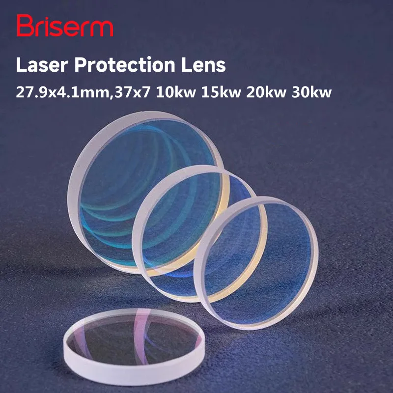 

Лазерная линза Briserm 27,9x4,1 37x7 10 кВт 15 кВт 20 кВт Лазерная защитная линза Raytools Precitec Bodor Оптическая защита Объектив для окон