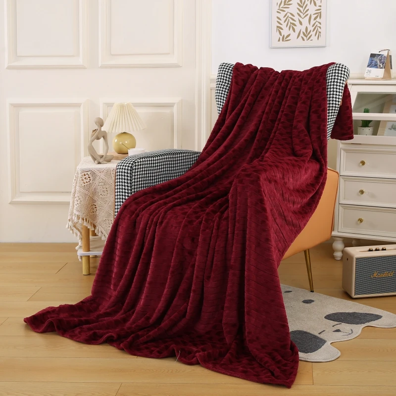 

MissDeer Flannel Blanket for Winter Sofa/Travel Shawl Home Bedsheet cobertor Skin-friendly Bedspread Simple Style Bed Linen Warm