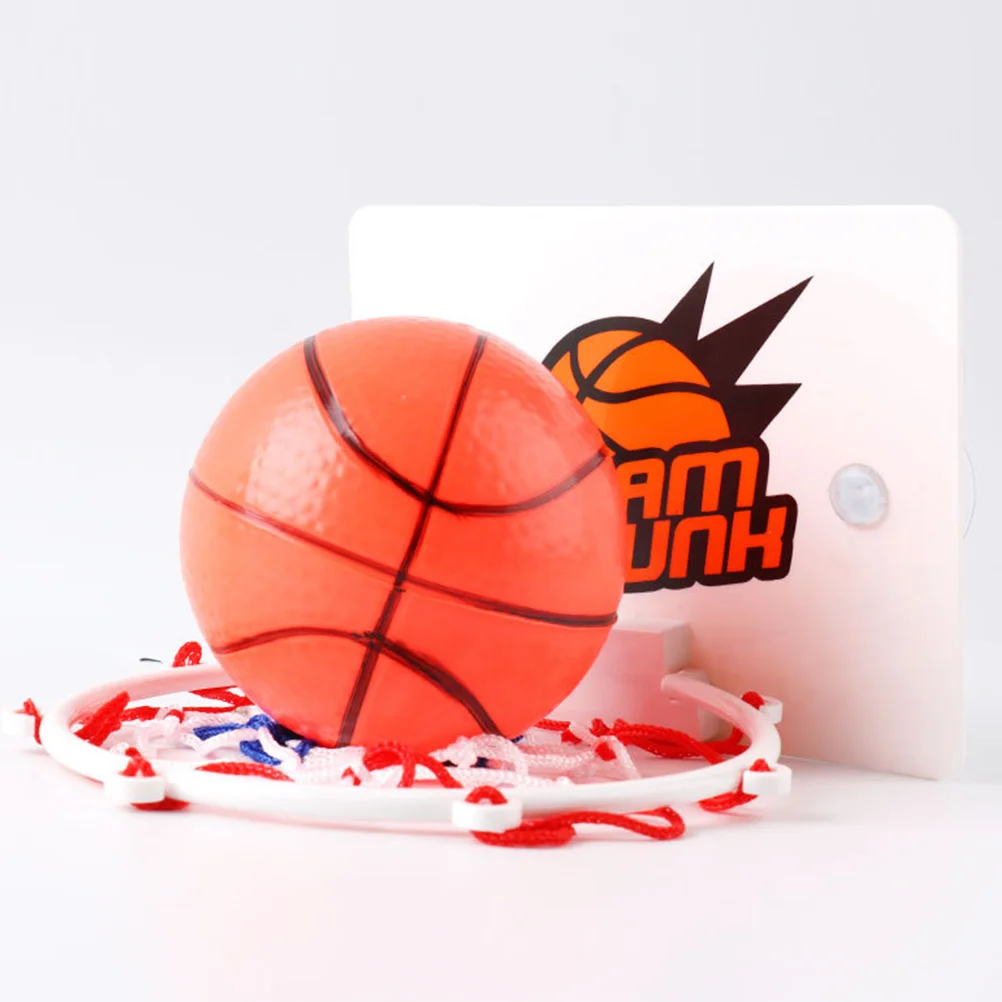 

1 Set of Portable Mini Wall-mounted Basketball Toy Indoor Home Basketball Sports Game Toy (1PC Backboard 1PC Inflator 2PCS