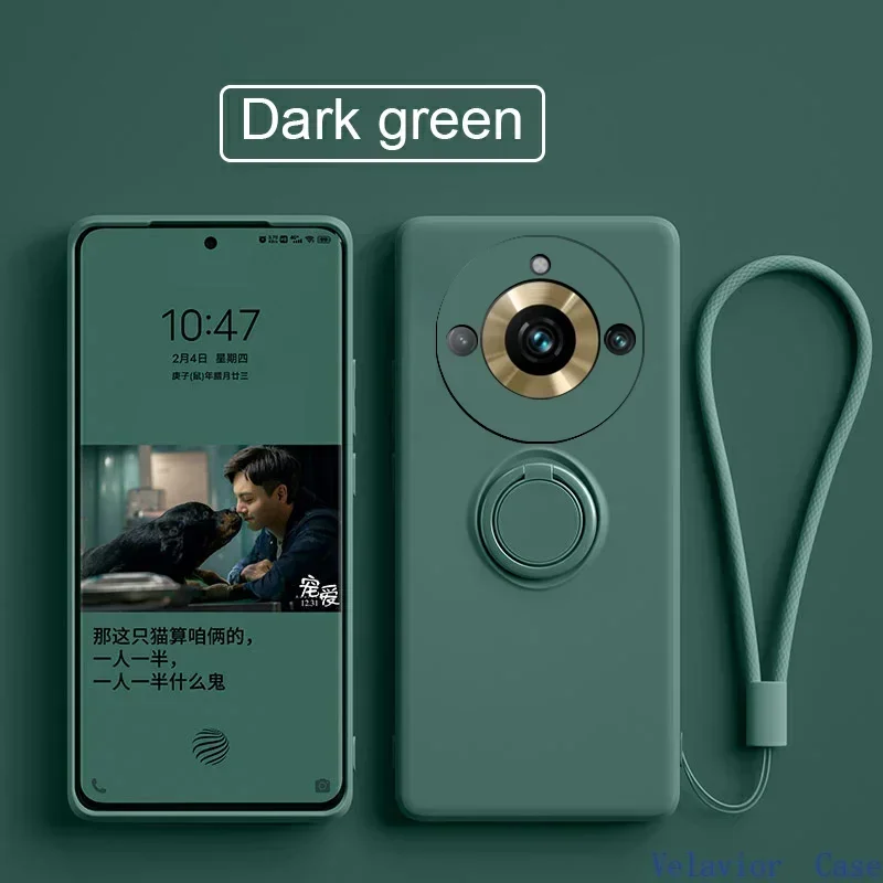 Роскошный противоударный квадратный силиконовый чехол для Realme 11 12 13 pro plus