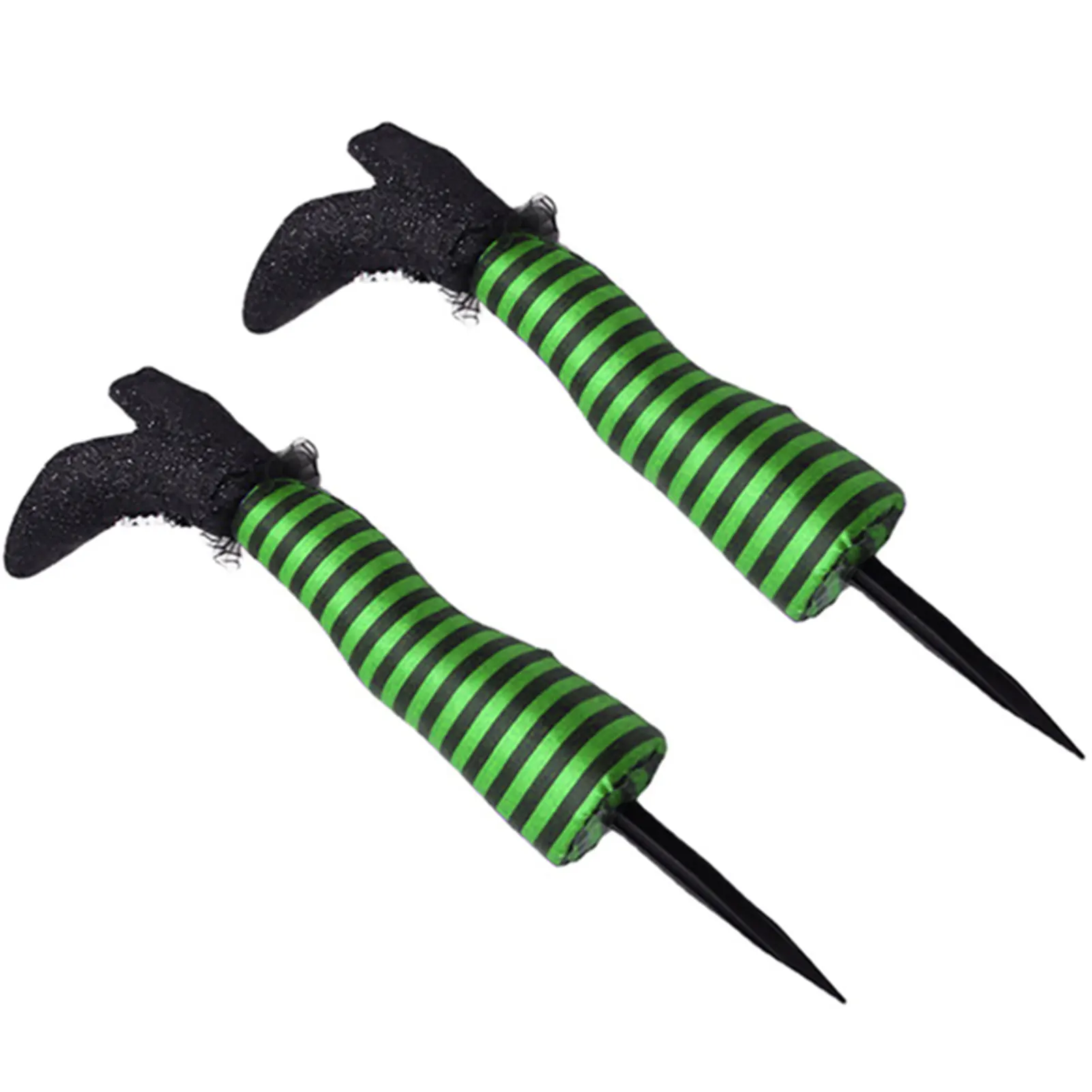 

Полосатая Хэллоуин ведьма ноги на высоких каблуках Хэллоуин Двор ставки газон как призрак Фестиваль сцены реквизит TS1