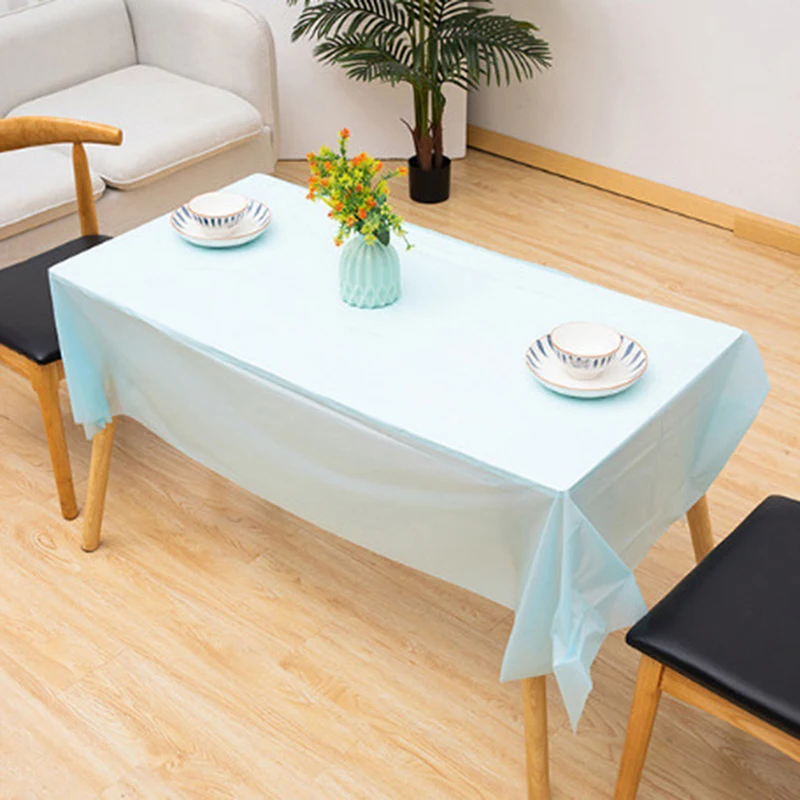 1 шт. Многоразовые скатерти 137x183 см, без Бисфенола А Пластиковая скатерть для столов на вечеринки, пикники, кемпинг и на открытом воздухе.