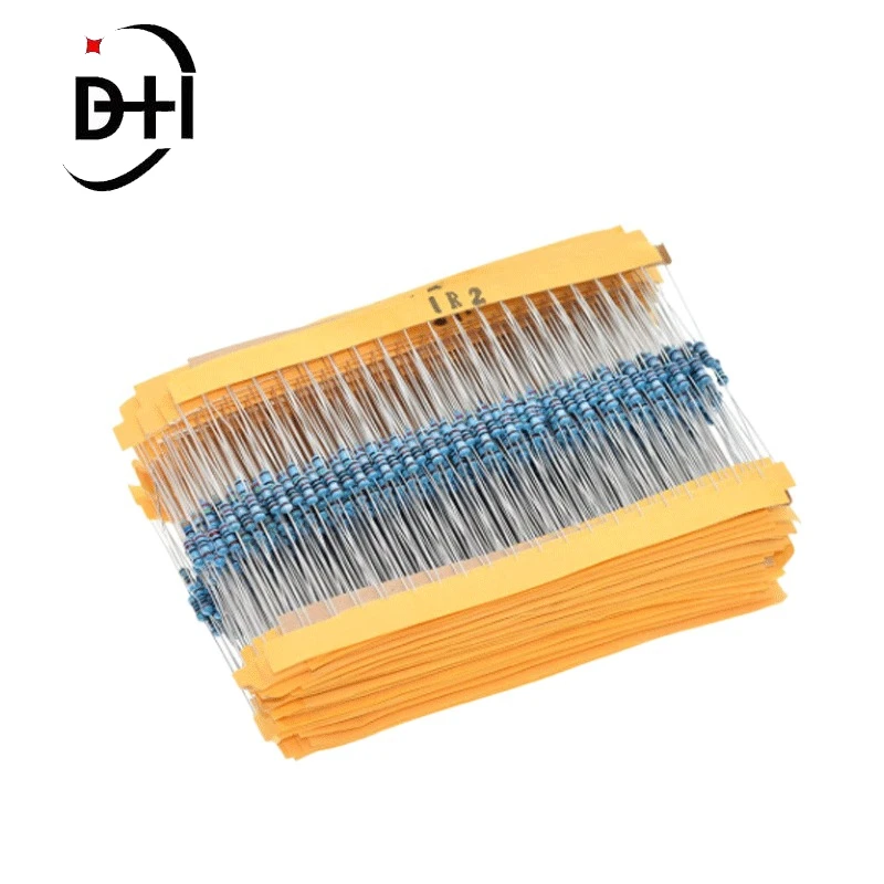 

100pcs 1/4W 1R~22M 1% Metal Film Resistor 100R 220R 1K 1.5K 2.2K 4.7K 10K 22K 47K 100K 100 220 1K5 2K2 4K7 Ohm Resistance