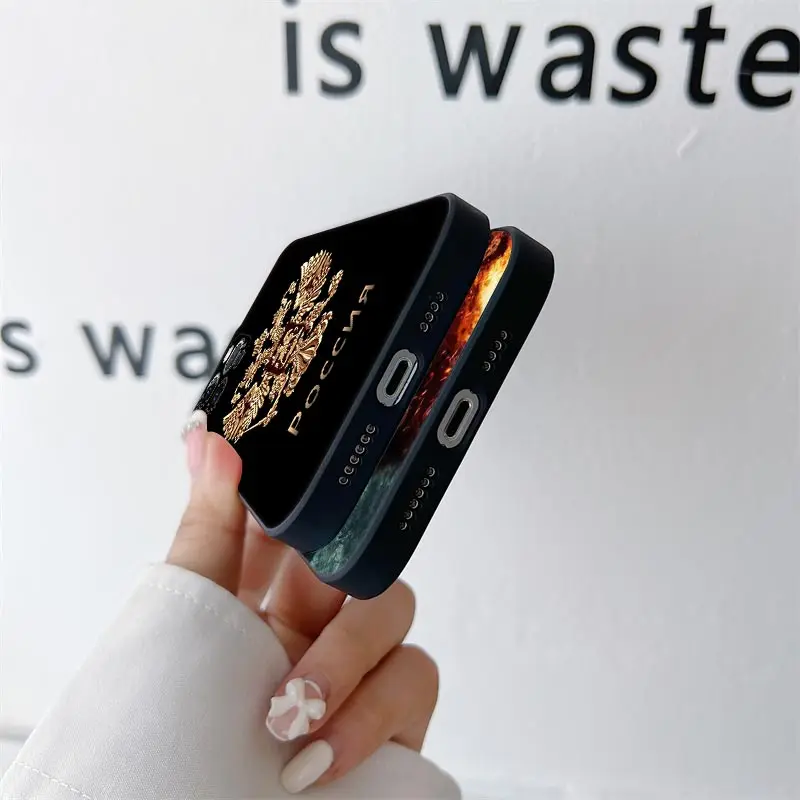 Чехол для телефона с российским флагом СССР iPhone 11 15 Pro Max чехол 14 Plus 13 12 X XS XR 6s 7 8 SE 2020