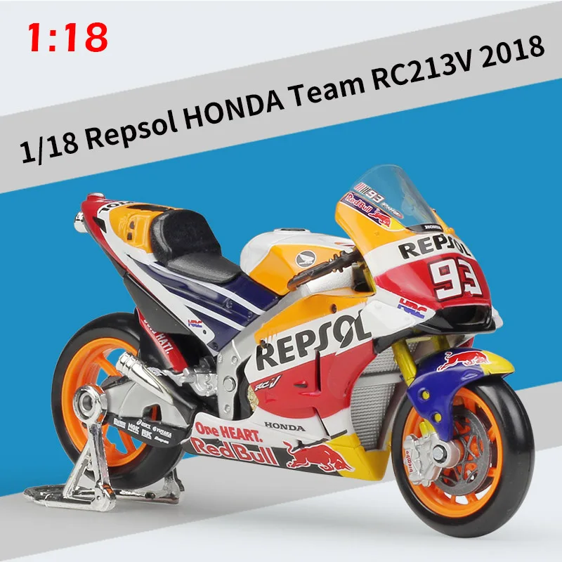 Гоночная литейная модель мотоцикла Maisto 1:18, новинка 2021 года, Ducati Honda Yamaha #43 #73, коллекционная Подарочная игрушка