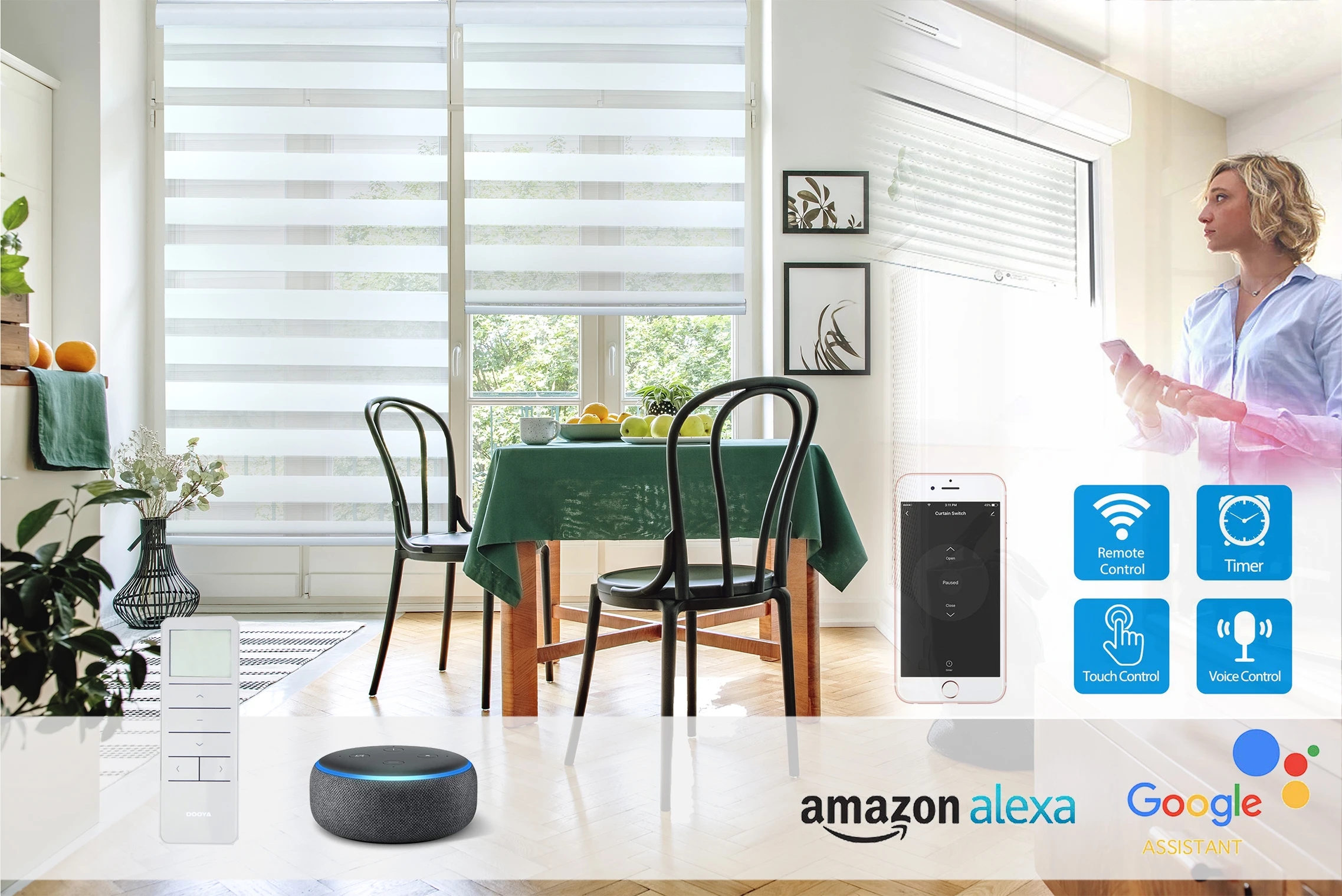 Пользовательские моторизованные полосатые жалюзи Decopedia для окон беспроводные