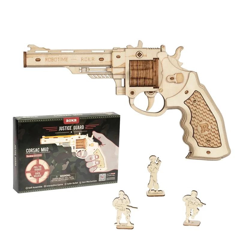 

GSF 3D деревянные головоломки, игры, револьверная модель, строительные наборы, игрушки для детей, Прямая поставка