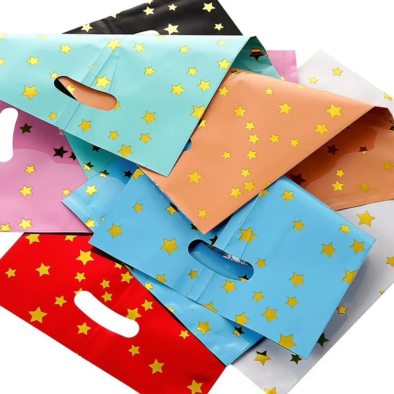 10Pcs Small Plastic Bag for Jewelry/Earrings/Scarf/Socks Little Daisy Wedding Gift Bags Mini Packaging Bags for Business