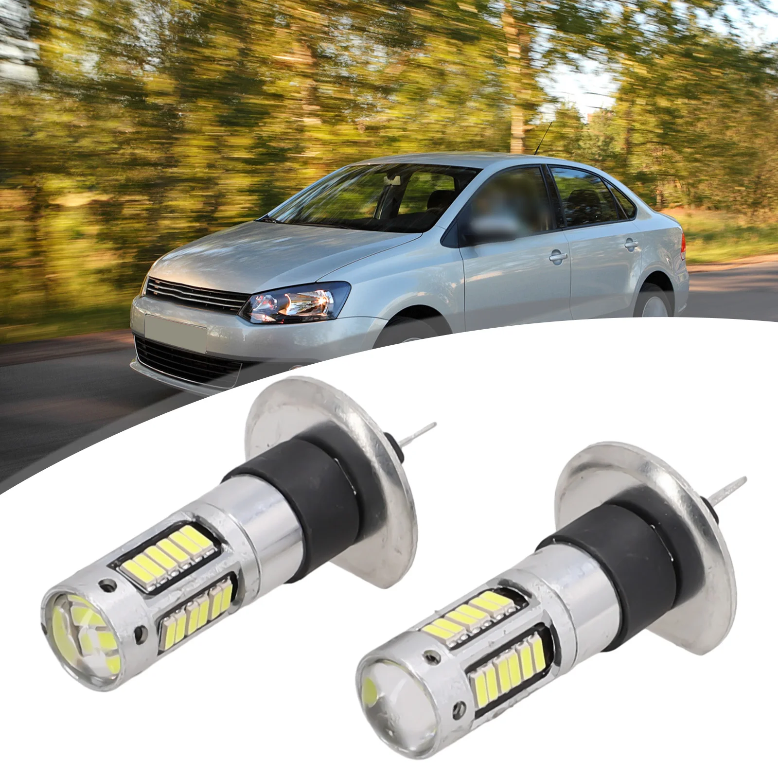 2 шт. 12 В H1 светодиодный светильник для автомобильной светодиодной лампы комплект