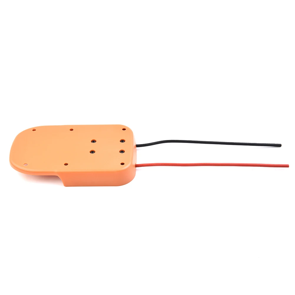 

Power Dock Connector Battery Adapter 12AWG Wire 1pcs ABS For AEG 18V Power Connectors For RIDGID 18V Industrial Orange