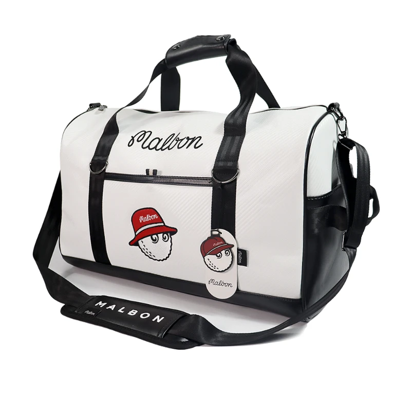 MALBON GOLF 2024  Malbon Outdoor Sports Men and Women Universal Golf Bag Clothing Bag Boston Bag shoe bag