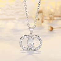 cc choker necklace jewelry flower crystal pendants necklaces chain birthday gift for women