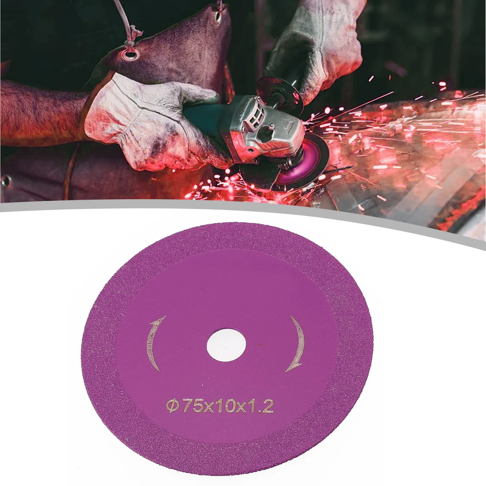 

1Pc 75mm Cutting Disc Circular Saw Blade Grinding Wheel 10mm Bore For Steel Stone Sanding Cutting Angle Grinder Power Tool Parts