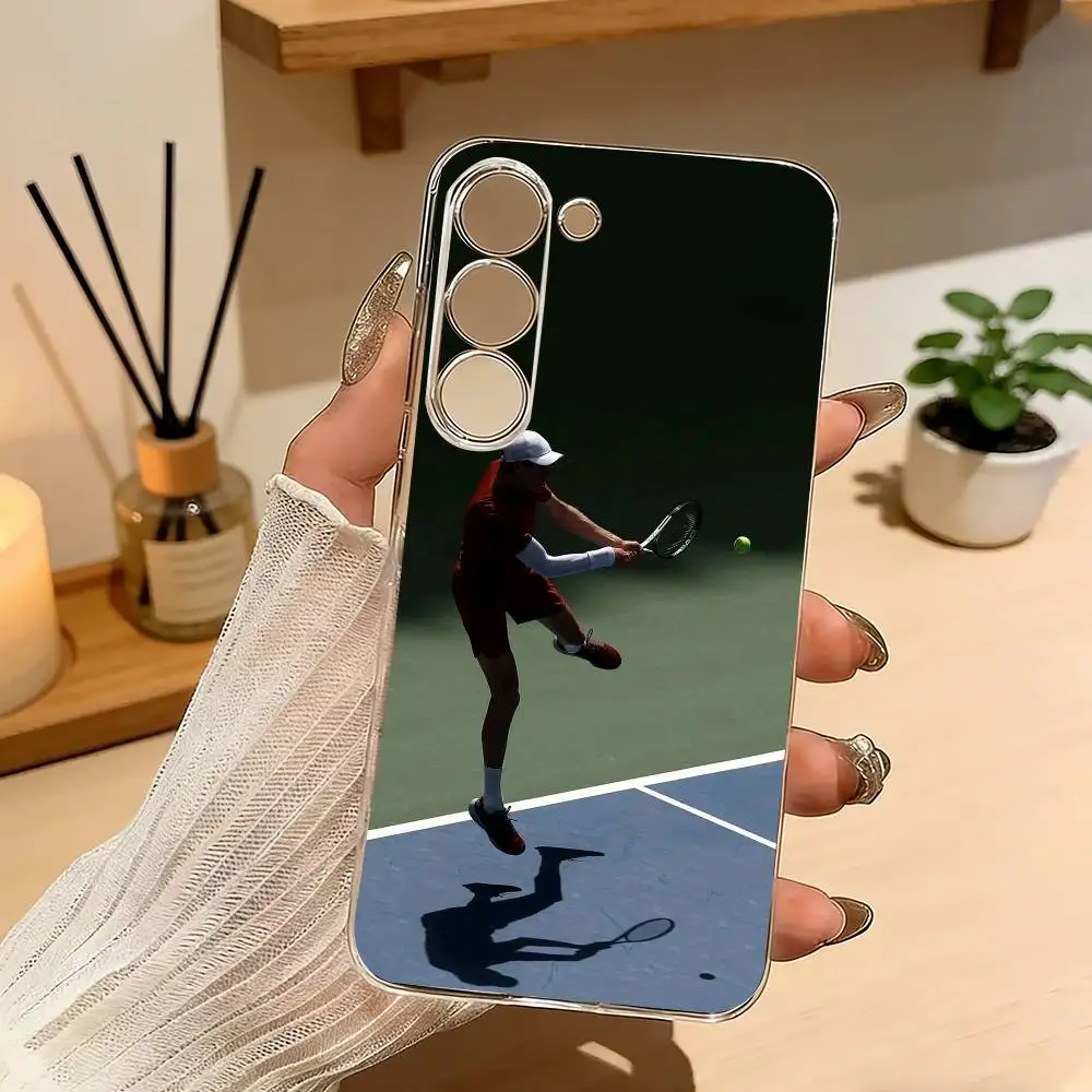 Фото Чехол для телефона с изображением итальянских спортсменов Jannik Sinner для Samsung A10 A12 A31 A40 A70, прозрачный чехол №3