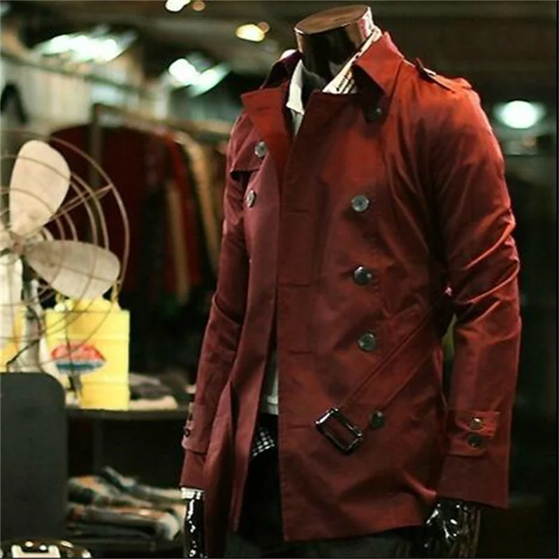 

Hot sell ! Trench coat men overcoat long sleeve mens clothing 2020 new designer slim sexy business outerwear casaco masculino