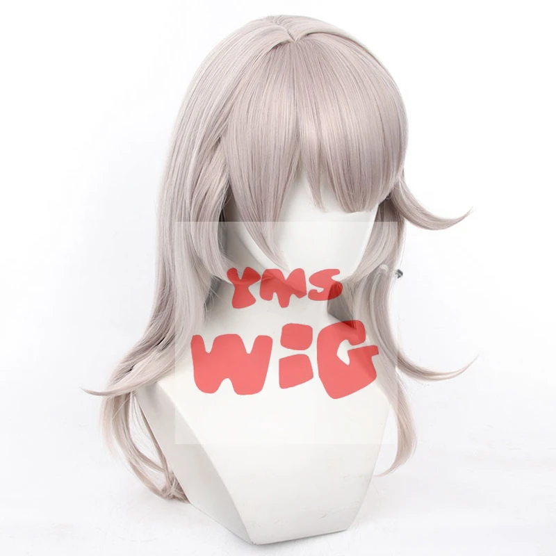 YMS WIG Синтетические волосы Lynette Косплей Парики Genshin Impact Детство 60 см Длинный прямой