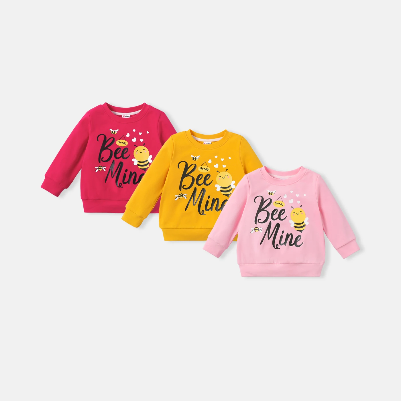 

PatPat Baby Girl Cotton Letter Bee Print Pullover Sweatshirt
