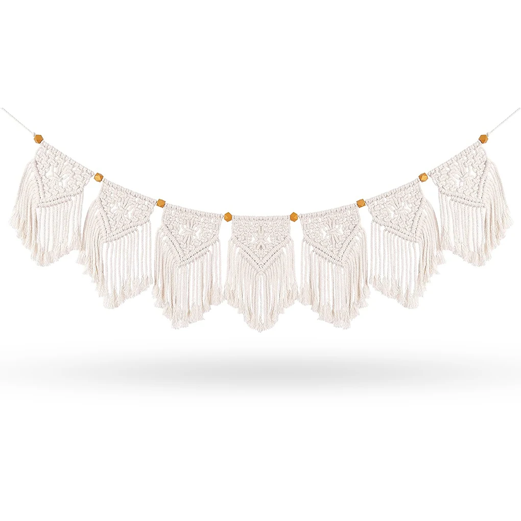 

Bohemian Wall Hanging Tapestry Decorative Banner Ornament Blanket Farmhouse Dorm Living Decoration DIY Home 110cm