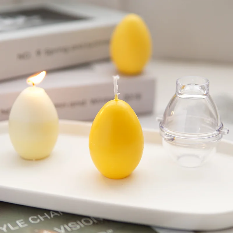 

Easter Egg Shape Handmade Candle Mold Candles Soap Mould Candle Making Hand DIY Crafts for Decoration Silicone Molds Cake Tools