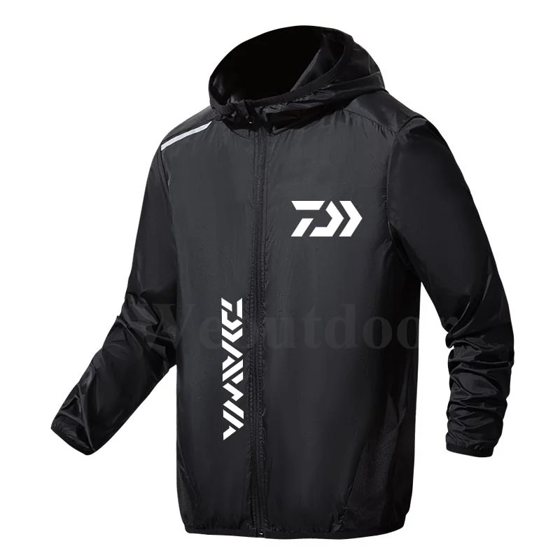 

Куртка Daiwa Мужская/женская с капюшоном, дышащая водонепроницаемая износостойкая, с защитой от УФ излучения, для спорта на открытом воздухе, рыбалки, летняя