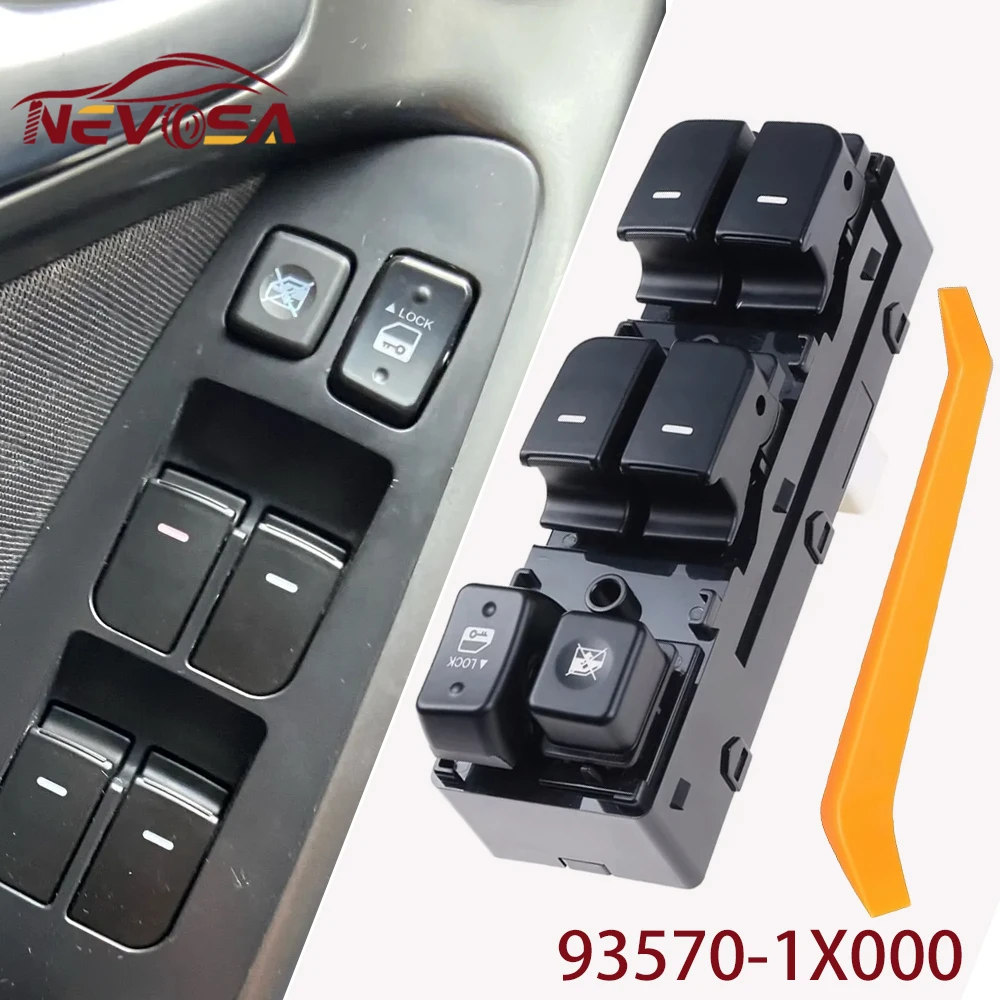 

Для Kia Forte Cerato TD 2009-2013 93570-1X000 переключатель управления стеклоподъемником, кнопка блокировки, автомобильные детали 93570-1M000 935701 X000 14 контактов