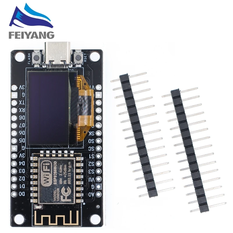 Плата разработки NodeMCU ESP8266 с OLED-дисплеем 0 96 дюйма