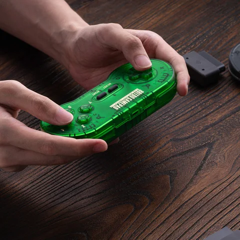 8BitDo SN30 беспроводной геймпад для SNES нефритовый зеленый