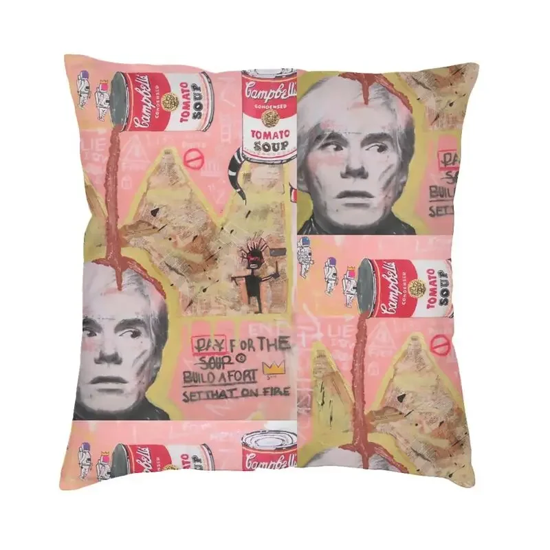 

Andy Warhol Inspired Painting Cushion Cover 45x45 Decoration Printing Throw Pillow Case for Car Double-sided Pillowcases