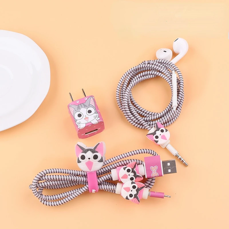 Протектор для кабеля Hello Kitty провод Милая Линия передачи данных IPhone шнур