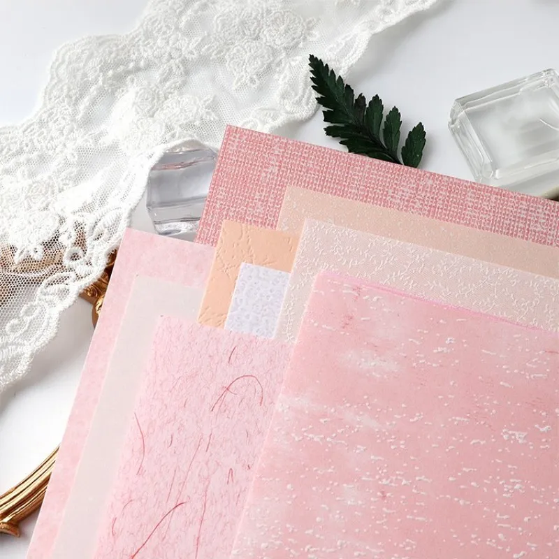 Винтажная текстурированная бумага для рукоделия 10 шт