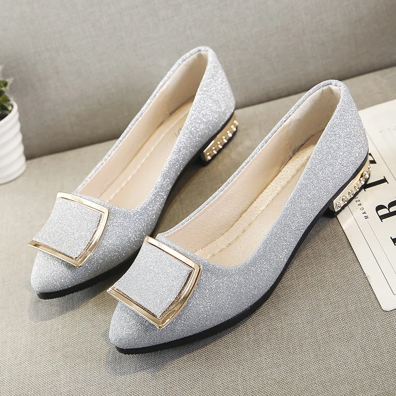 

Single Shoes Women 2022 Fall Fashion Women's Shoes Solid Color Soft Sole Casual Shoes Work Fashion Non-Slip Women's Single Shoes