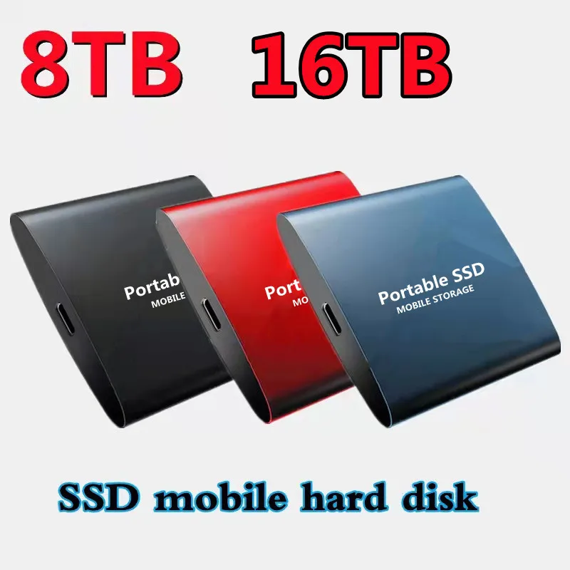 ssd mobile solid state drive 16tb4tb storage device hard drive computer portable usb 3 0 mobile hard drives solid state disk free global shipping