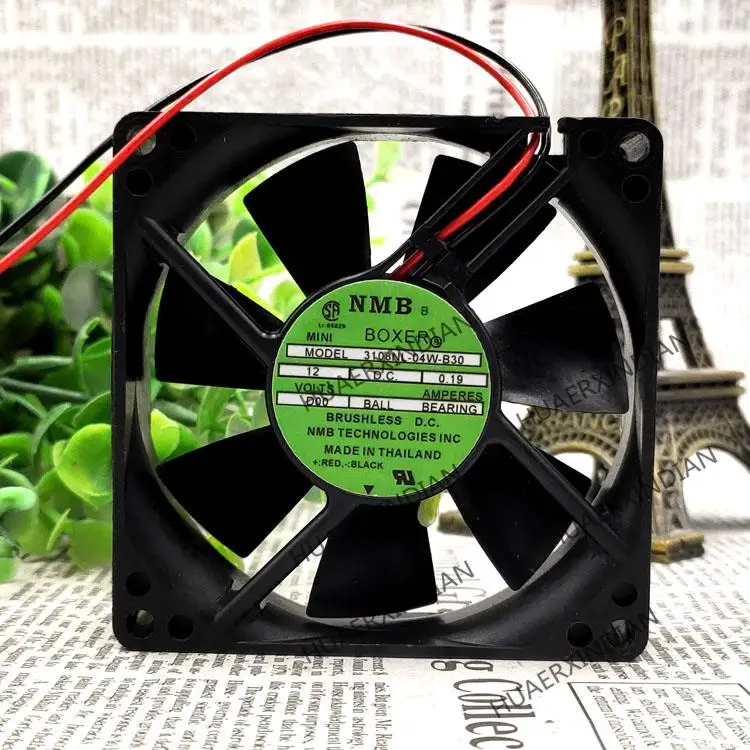 Новый комплект охлаждающего вентилятора 3108NL-04W-B30 8 см/12 В 0.19A