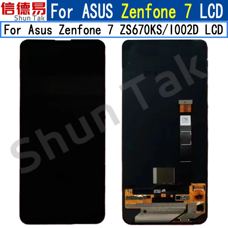 

6.67" Original AMOLED For Asus Zenfone 7 ZS670KS I002D 90HZ LCD Display Touch Screen For Asus Zenfone 7 Pro ZS671KS I002DD