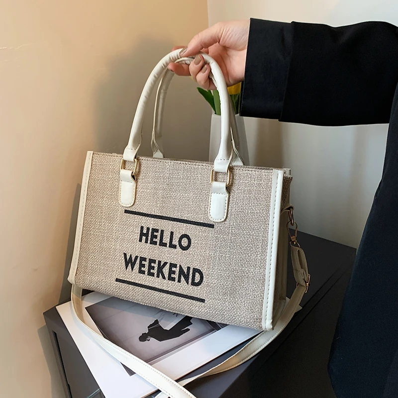 

Luxury Designer Casual Tote Bags Female 2022 Trend Fashion Shoulder Bags for Women Hand Weekend Messenger Handbags Ladies