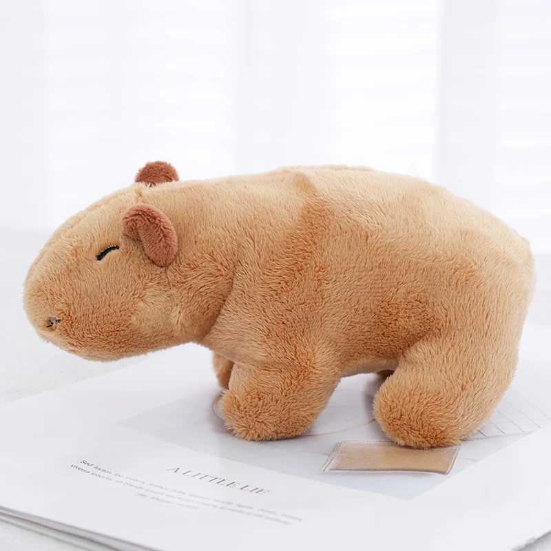 

17cm Kawaii Capybara Plush Toys Cute Stuffed Animal Hydrochoerus Pillow Soft Cotton Dolls Novelty Gifts for Children Room Dector
