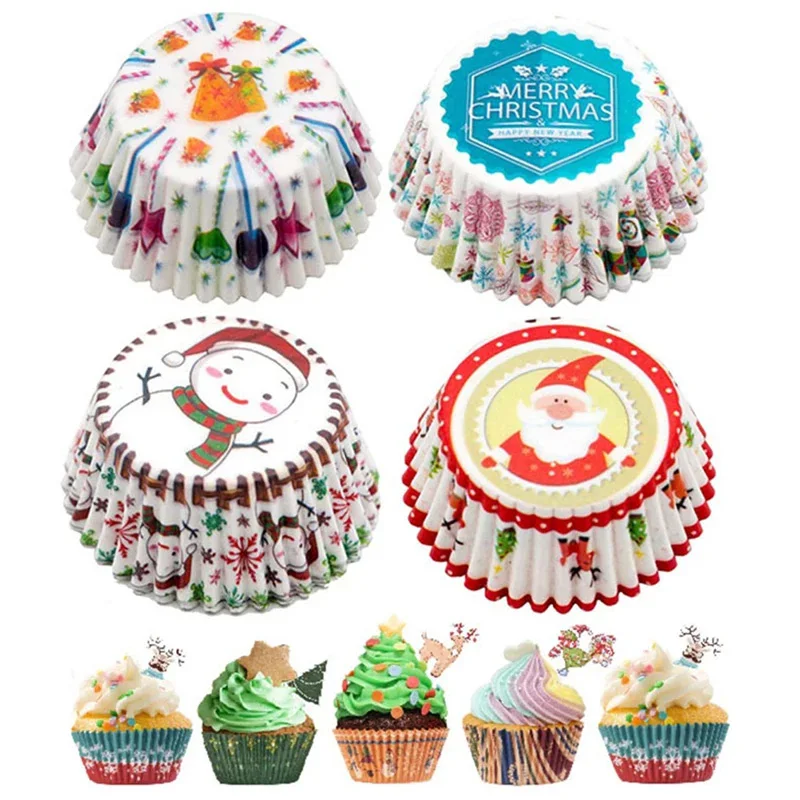 100 шт. бумажный стаканчик для кексов маслостойкая подкладка поднос выпечки чехол