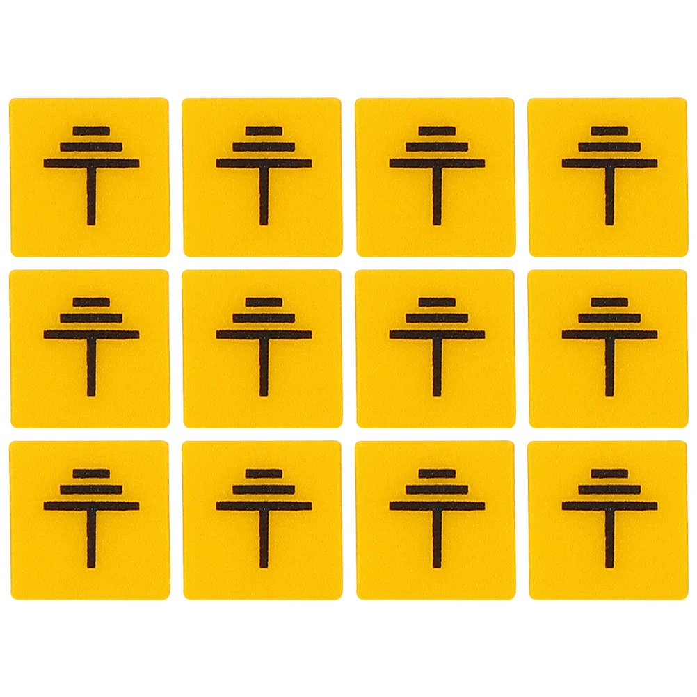 

12pcs Electrical Room Signs Electric Shocks Equipment Decals Machine Warning Stickers
