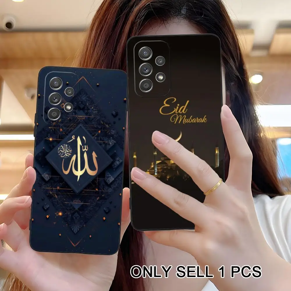 Фото Чехол для телефона Eid Mubarak для Samsung Galaxy A57 56 55 54 53 52 51 37 36 35 34 33 32 31 5G, мягкий противоударный чехол из ТПУ №5