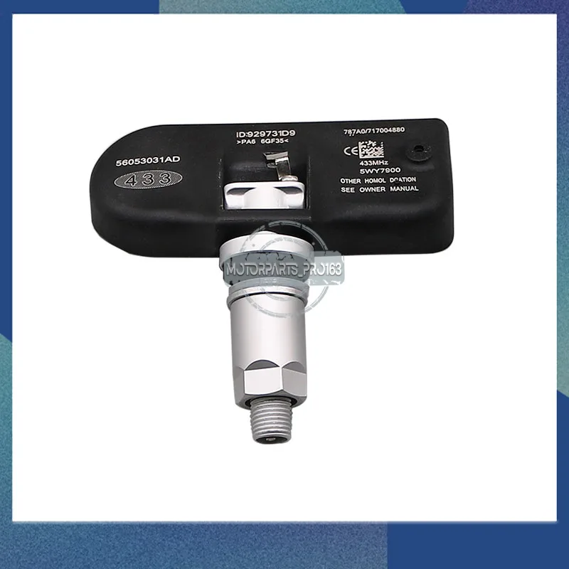 

4PCS 56053031AD 68001698AB 433Mhz TPMS SENSOR TIRE PRESSURE MONITORING SYSTEM FOR Chrysler Sebring Town & Country Dodge Avenger