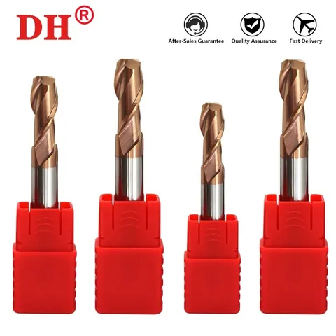 Фреза HRC55 с покрытием из сплава, инструмент из вольфрамовой стали, 2-лезвые концевые фрезы, оптовая продажа, фрезерные станки с верхней твердостью для металла