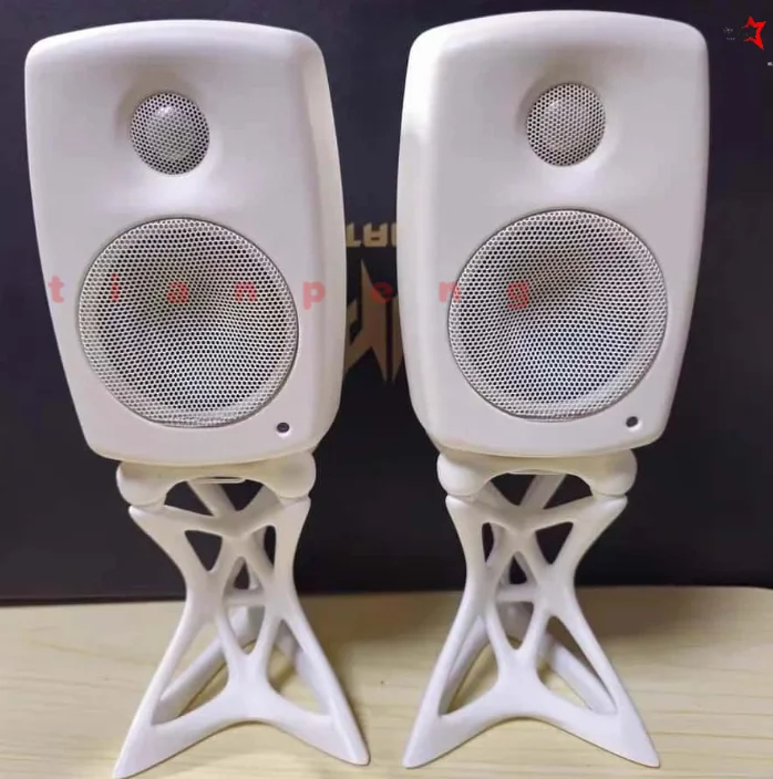 Фото WYORESY для динамика Genelec 8010G1: антивибрационная подставка-держатель для аккуратной настольной проводки и фиксированной аудиосистемы №5