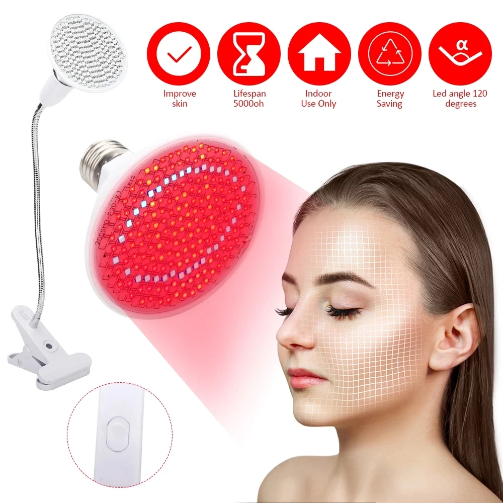 

200LEDs Anti Aging 45W Red Led Light Therapy Deeps Red 660nm And Near Infrared 850nm Led Light For Full Body Skin And Pain Relie