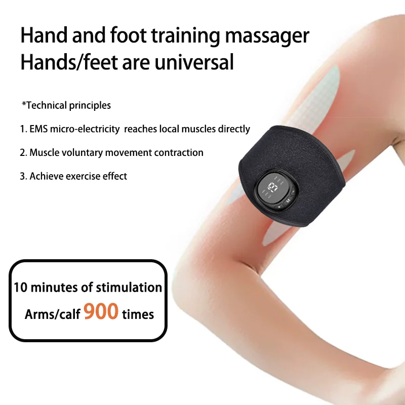 

Ems Hand Massage Instrument Home Multifunctional Hand And Foot Training Equipment Low Frequency Pulse Leg And Foot Massage Patch